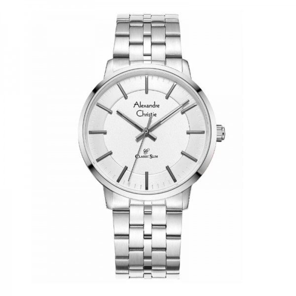 Alexandre Christie AC 8692 Silver White Man MHBSSSL